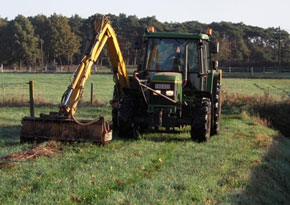 Ruimingswerken in actie